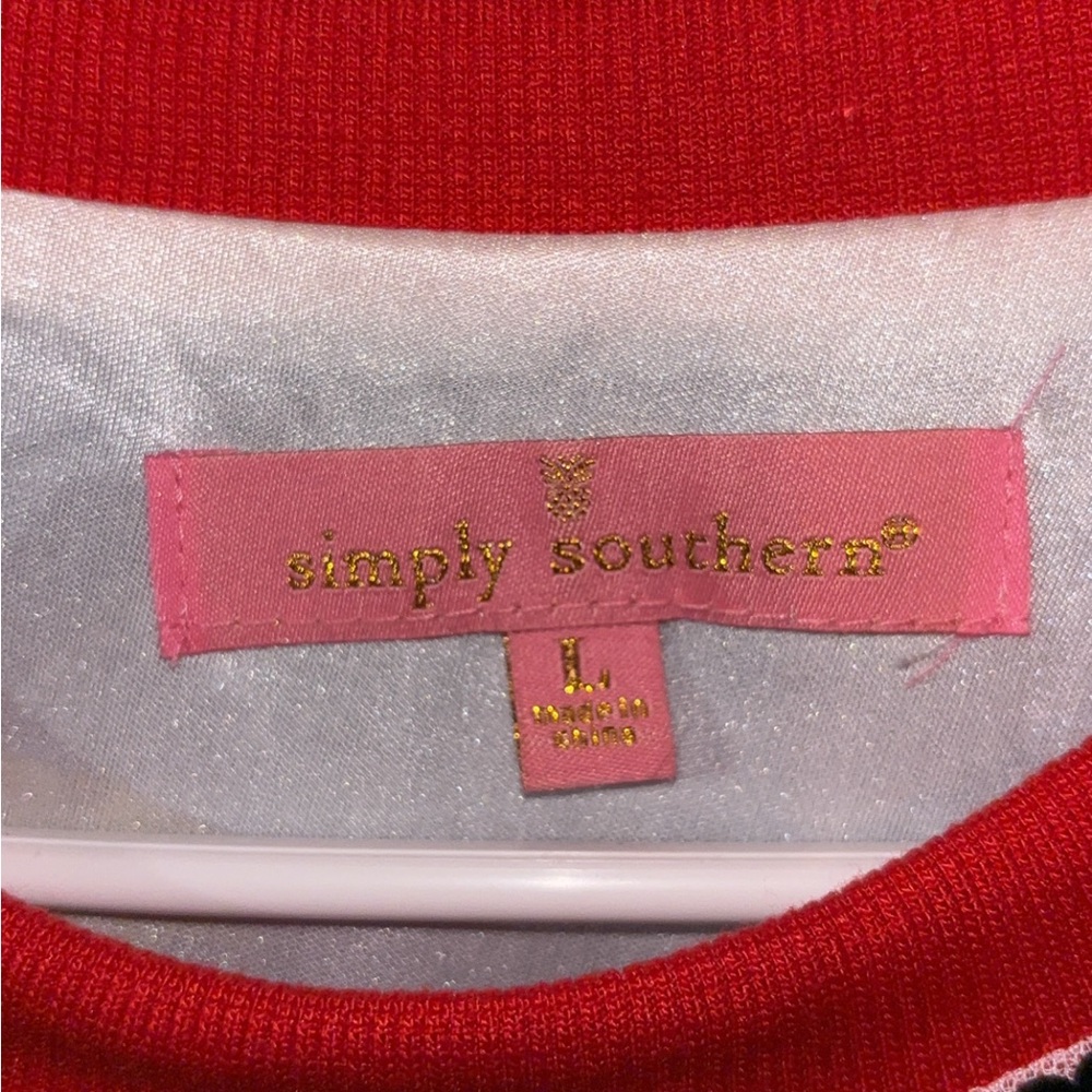 Simply Southern Sequin Stars & Stripes Top - Red, White & Blue - Picture 2 of 2